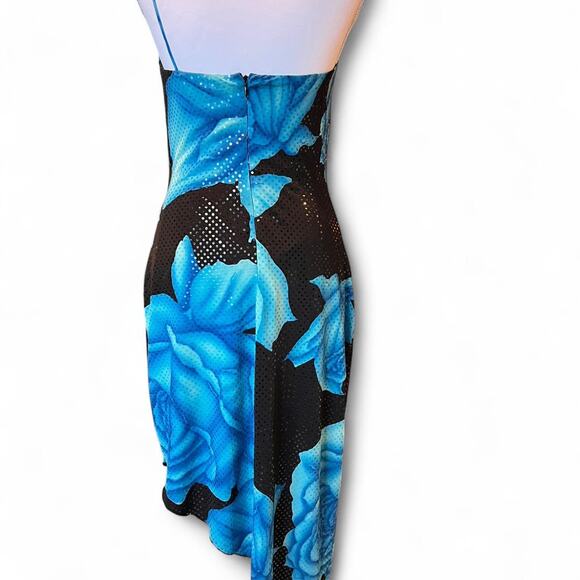 Vintage Cache One-Shoulder Sequin Dress Y2K Asymmetrical Cocktail / Prom / Party - Picture 2 of 7